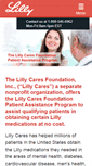 Mobile Screenshot of lillycares.com